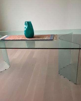 Tavolo design FIAM in cristallo – 200x100 cm