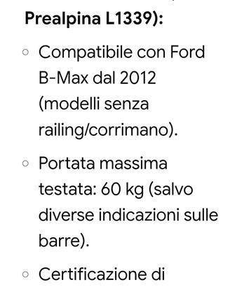  barre per b-max