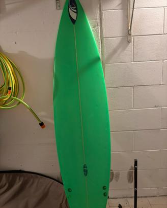 Tavola da surf artigianale vintage