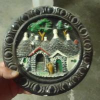 PIATTO /QUADRO  CERAMICA ALBEROBELLO  FATTO A MANO