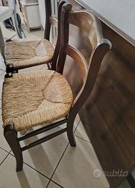 Tavolo in legno più 4 sedie in legno