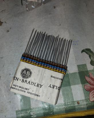 Lotti Resistenze Vintage Allen-Bradley 10M Ohm NOS