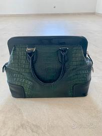 Borsa bauletto Tosca Blu in vera pelle