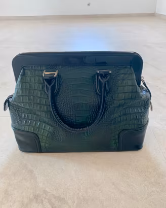 Borsa bauletto Tosca Blu in vera pelle