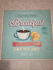 Quadro canvas vintage food