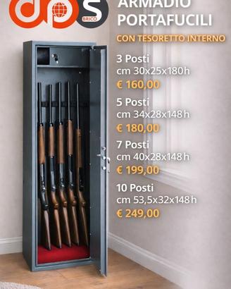 Armadio Portafucili Utilia 3 posti