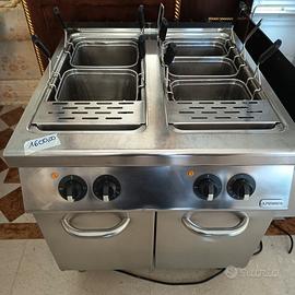 Bollitore professionale doppia vasca in acciaio