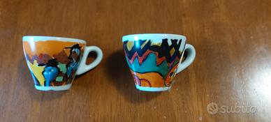 Coppia tazzine artistiche