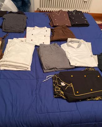 Completi da cuoco giacche e pantaloni