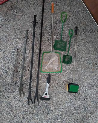 accessori pulizia acquario