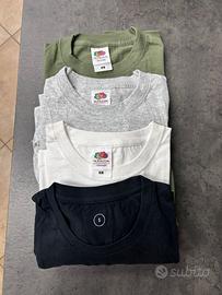 4 T-SHIRT ASSORTITE TAGLIA S - COTONE - NUOVE