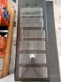 Rialzi medio/grandi plexiglass trasparenti vetrina