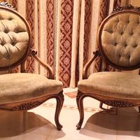 COPPIA POLTRONE STILE LUIGI XV