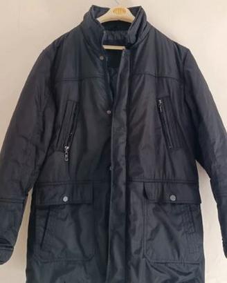 cappotto nero invernale uomo