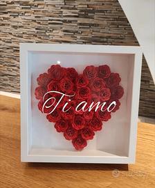 Shadowbox cuore San Valentino