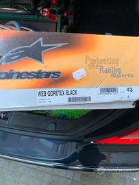 ALPINESTAR STIVALI MOTO GORETEX NERO 43  NUOVI
