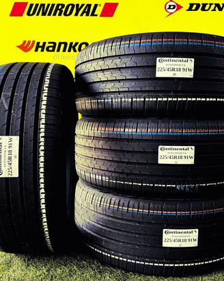X4: Estive 225/45R18 91W CONTINENTAL al 75% e 83%