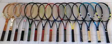 Tennis Raccolta telai Storici ed iconici.