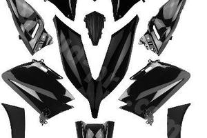 KIT CARENE TMAX 530 T MAX 530 2015>2016 NERO LUCID