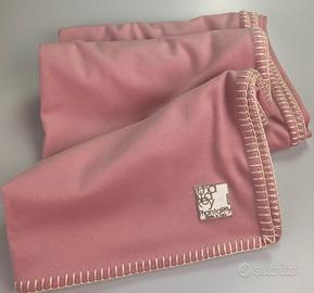Plaid in Cashmere Bordato di seta Made In ITALY