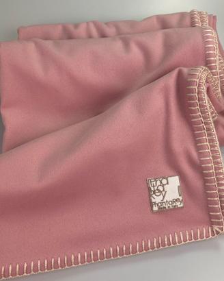 Plaid in Cashmere Bordato di seta Made In ITALY