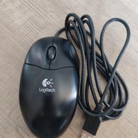 Mouse Logitech con cavo usb