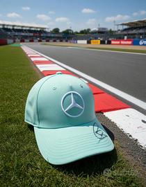 Cappello Mercedes Verde Autografato Lewis Hamilton
