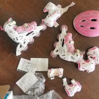 pattini in linea tracer set girl tg 30-33 ottimi