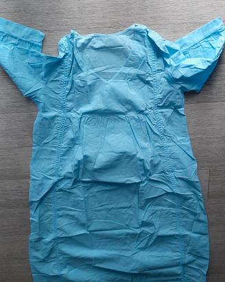 vestito lungo celeste nuovo