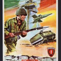 Cartolina Scuola di Fanteria Cesano di Roma  1974