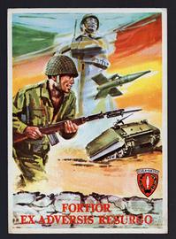 Cartolina Scuola di Fanteria Cesano di Roma  1974