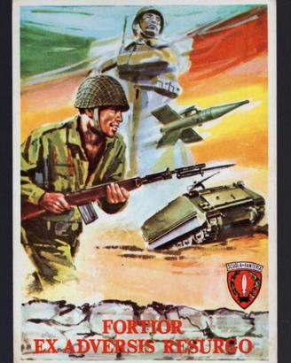 Cartolina Scuola di Fanteria Cesano di Roma  1974
