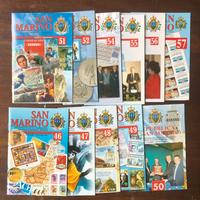 SAN MARINO Bollettini Filatelici e numismatici