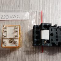 relè estraibile con zoccolo x barra din