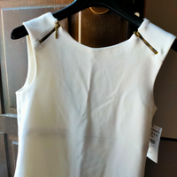 Abito tubino panna nuovo tg. m - 42 zara