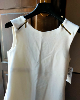 Abito tubino panna nuovo tg. m - 42 zara