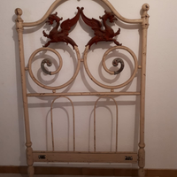 Letto singolo in ferro battuto