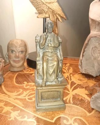Statua dii ottone di San Pietro vicino vintage 