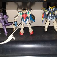 lotto 3 Gundam wing anni 2000 da collezione bandai