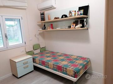 letto singolo laccato