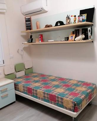 letto singolo laccato