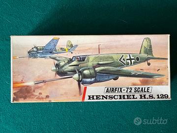 Aereo modello di Henschel H.S. 129 1/72