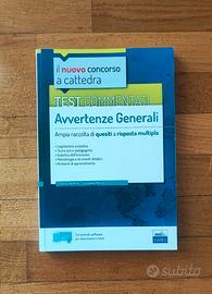 Libro concorso docenti avvertenze generali