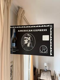 Insegna luminosa doubleface American Express vinta