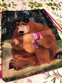 Sacca + borsetta + carte da gioco Masha e Orso