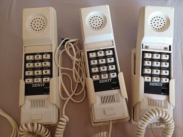 Stock 3 telefoni fissi vintage Zenit con scatola