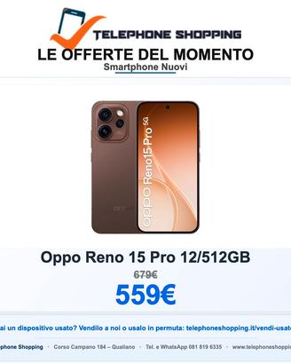 Oppo Reno 15 Pro 12/512GB Nuovo