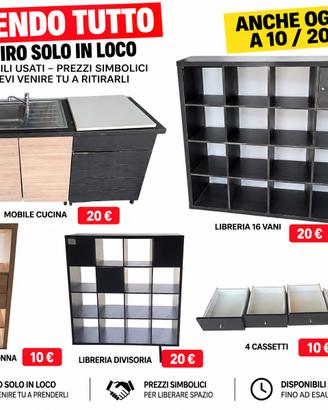 PER LIBERARE SPAZIO!