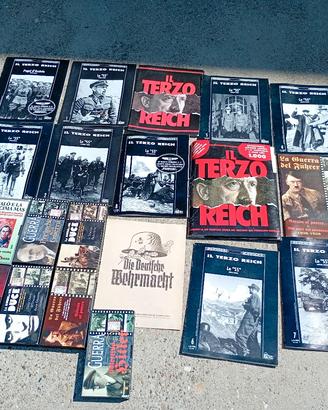 lotto di fascicoli e VHS  vintage, terzo Reich 