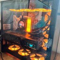 Lian li pc-011DX nero, 9 ventole corsair LL120 RGB